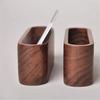 Creative Wooden Business Card Holder Office Supplies Storage Box Note Holder Stationery Desktop Accessories Card Holder