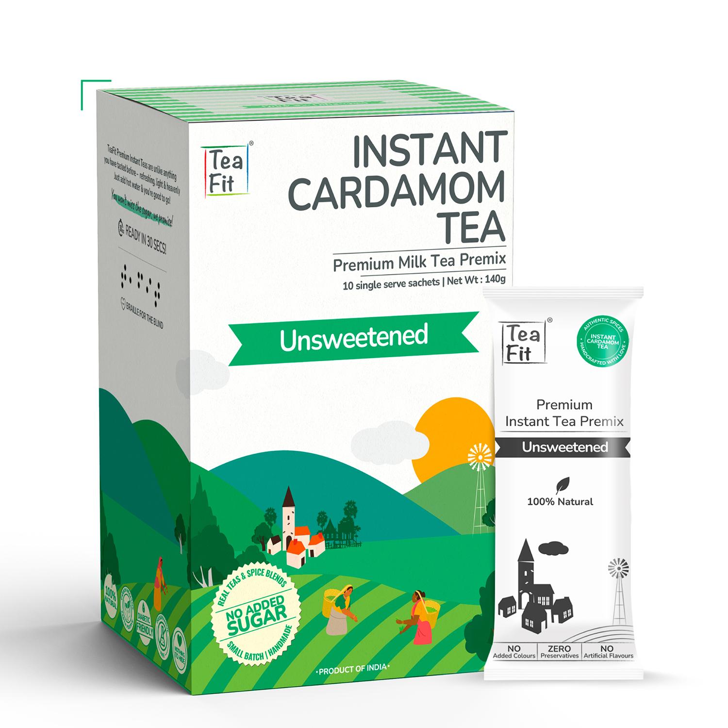 

TeaFit Premium несладкий растворимый чай с кардамоном, премикс, пакетики на одну порцию