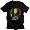 T-shirt Homme Personnalisé Reggae Rock Bob Marley Manches Courtes Coton T-shirt T-shirt T-shirts Loisirs Coupe Ample Vêtements