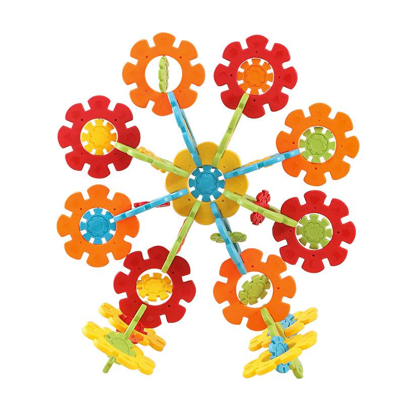 Super Large 26CM Snowflake Plates - Kindergarten Outdoor Construction Game Blocks for Parent-Child Play