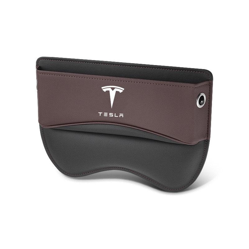 

Car Front Seat Slit Catcher Side Seat Gap Filler Organizer Special Seat Crevice Storage Box for Tesla Model 3 Model S X Y