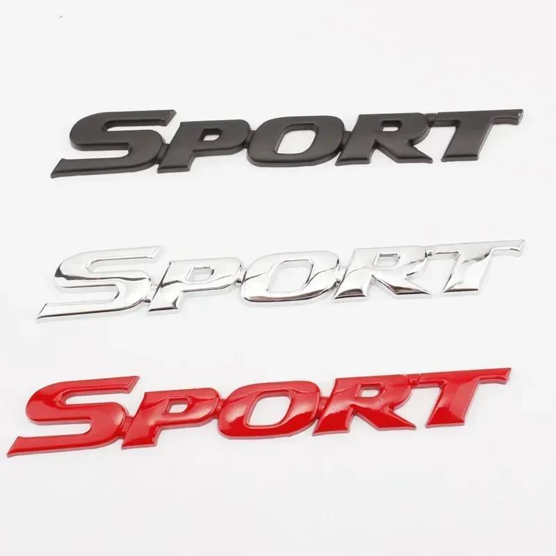3D Metall SPORT Logo Kotflügel Emblem Heckklappen Abzeichen Aufkleber Decals für Toyota Highlander Yaris Corolla Camry CHR Autozubehör