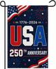 250th Anniversary Garden Ag 12 X 18 Inch, USA 250 Anniversary 1776-2026 Patriotic Yard Ag for Outdoor Porch Lawn Decor,