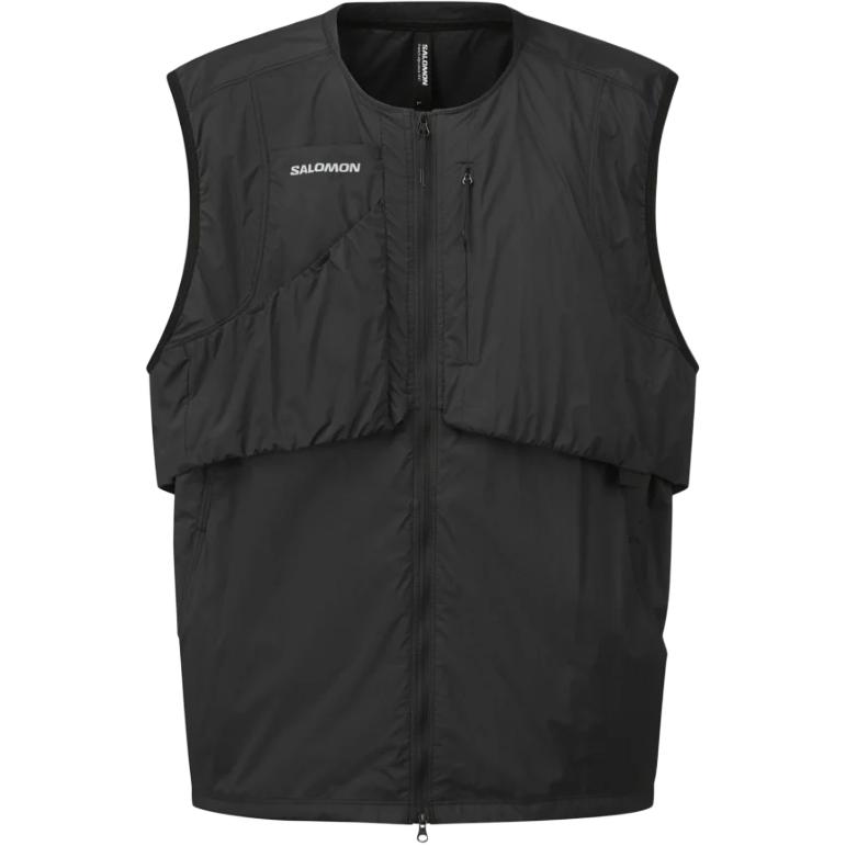 Salomon Uni Pinnacle Logo Zip Sleeveless Vest Unisex vests D00334 M