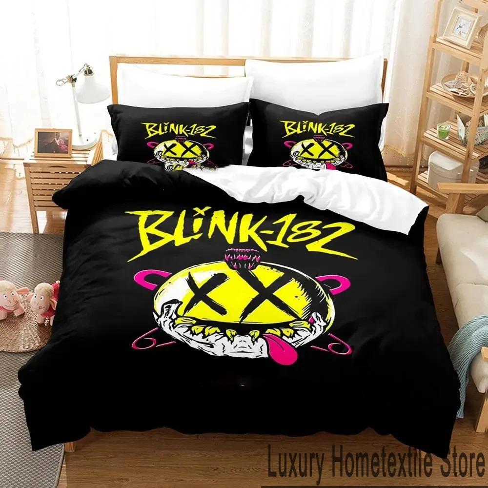 3D Druck Blink-182 Bettwäscheset Jungen Mädchen Twin Queen King Size Bettbezug Kissenbezug Bett Jungen Erwachsene Heimtextilien