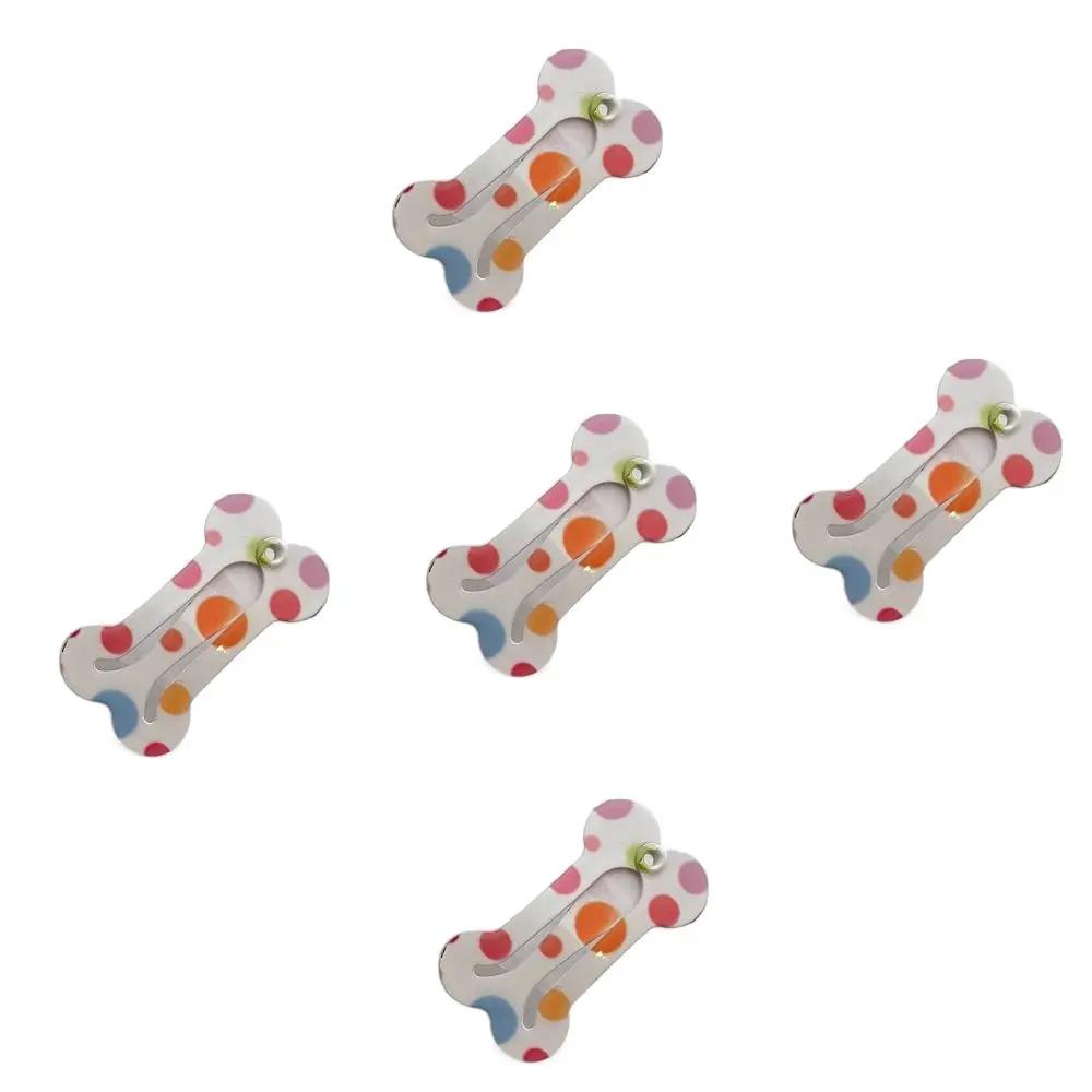 5Pcs Pet Colorful Hairpin Puppy Mini Dog Bone Hair Clips Pet Hair Grooming Clips Dog Hair Accessories