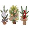 25CM Mini Christmas Tree Tabletop Decoration - Potted Plant Ornament for Window or Festival Scene Layout