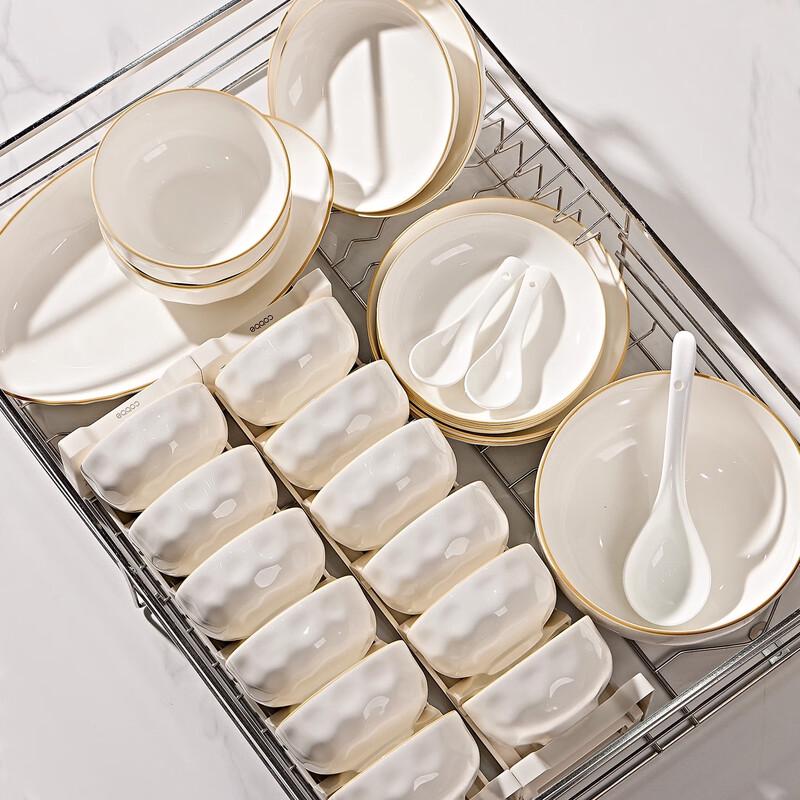 Haoya 58-Piece Underglaze Ceramic Dinnerware Set