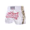 High Kick Style Muay Thai Boxing Shorts - Shiny Leather Martial Arts Team Uniform