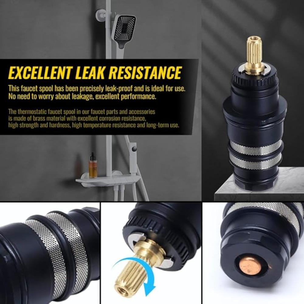 Brass Thermostatic Mixing Valve Standard Bathroom Accessories Replacement Thermostatic Cartridge Valve for Mixer Faucet