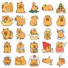 50 Capybara Cartoon Stickers: Cute Animal Doodles for Decorating Water Cups