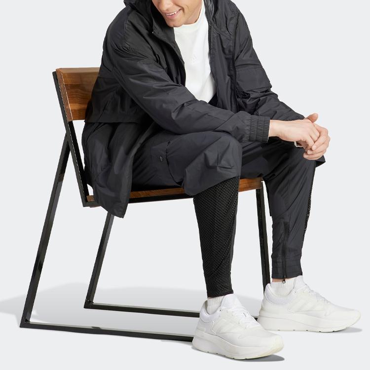 Adidas City Escape Windbreaker, Slim Fit Casual Kapuzenjacke Herren Oberbekleidung Schwarz IC6733