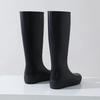 High Tube Women's Rain Shoes PVC Rain Boots with Sloping Heels Soft Horse Boots Long Tube Water Shoes Women's Rubber Shoes
