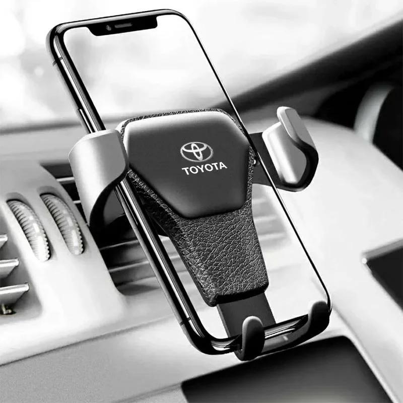 Car Phone Holder Air Vent G-Sensor Smartphone GPS Stand For Toyota Yaris Corolla Avensis Aygo Vitz Vios Yaris Mark-X Mirai