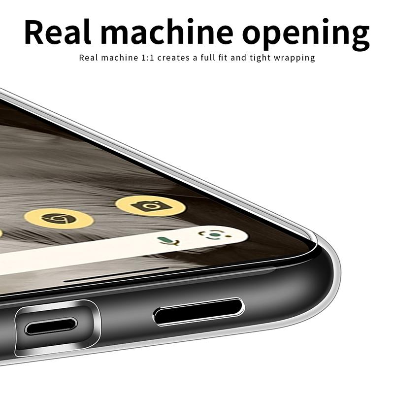 MOFI Clear Phone Case for Google Pixel 8a Anti-Scratch Cover TPU Phone Shell