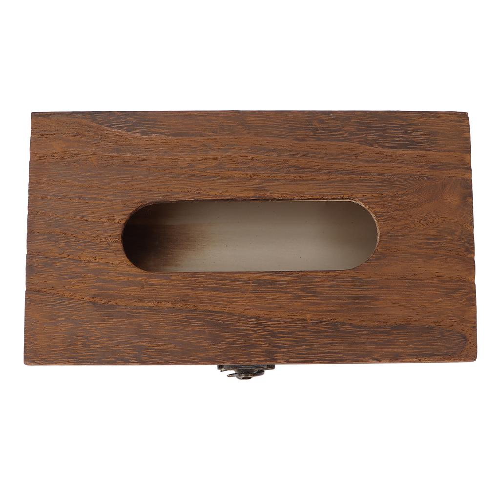 Vintage Holz Taschentuchbox Dekorative Retro Serviettenbox Papierhandtuch Aufbewahrungskoffer für Zuhause Massagesalon