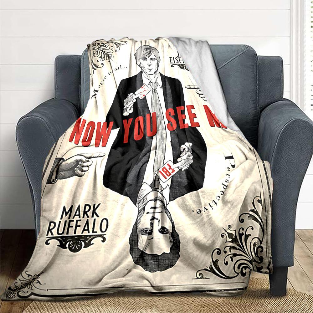 1 Stück Jetzt siehst du mich Flanell-Kuscheldecke - HD-Druck Leichte Weiche Warme Ganzjahresdecke für Sofa, Bett, Reisen, Camping 082