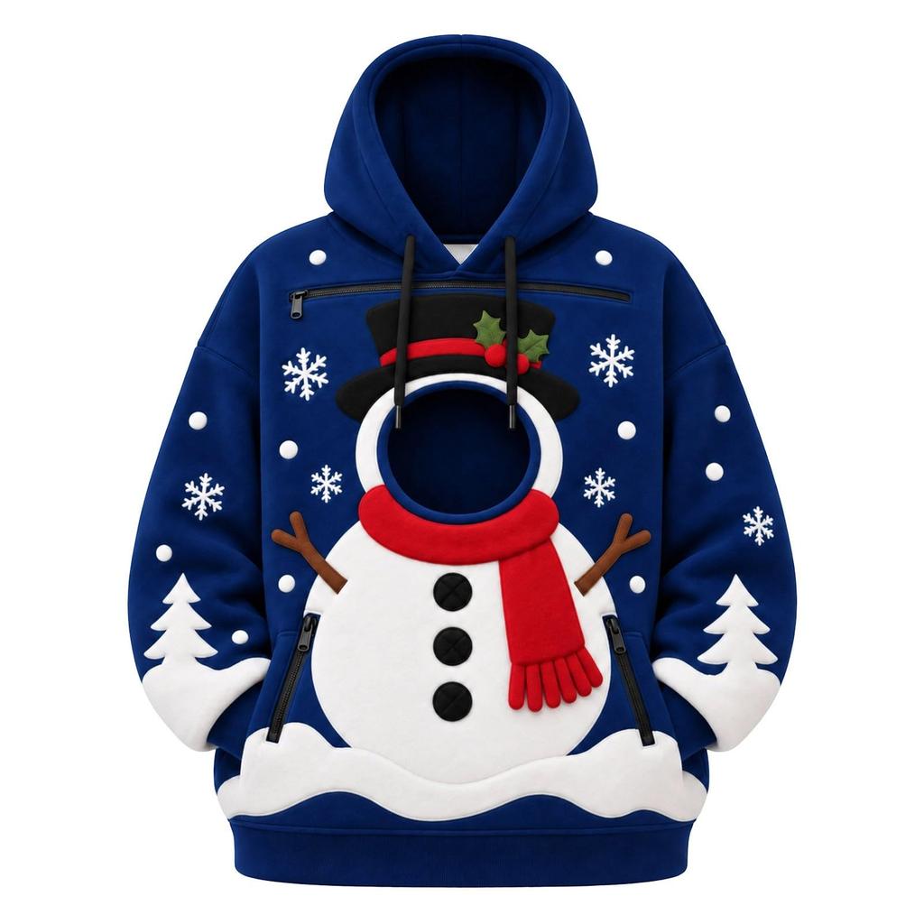 Unisex Langarm Hundetasche Sweatshirt Locker Lässig Warm Pullover für Männer und Frauen