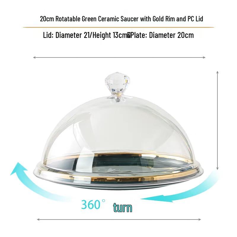 Elegant Nordic Ceramic Fruit Plate with Lid