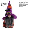Halloween Party Ornaments Plush Gnome Decoration Spooky Witch Hat Swedish Tomte Elf Figurine Soft Fabric Collectibles Mini Scandinavian Dwarf