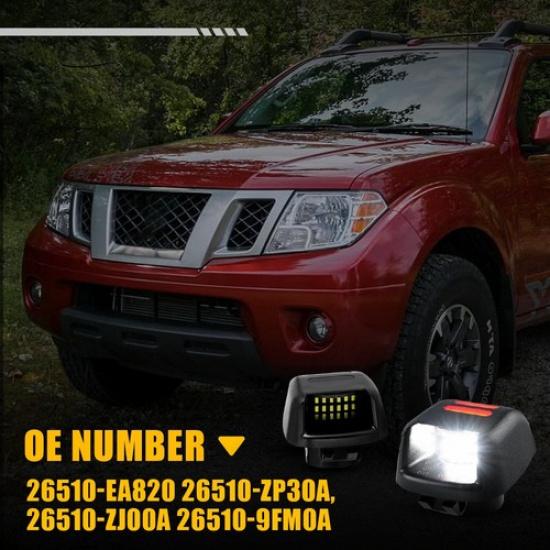 2PCS Red LED White License Plate Fit Kit Light Nissan Suzuki Xterra Equator