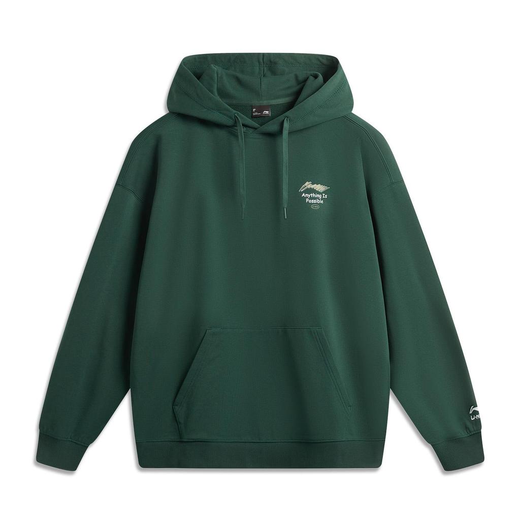 LI-NING AWDUA39-3 Unisex Sport Life Graphic Hooded Sweatshirt