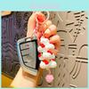 Adorable Pvc Cartoon Keychain With Cute Kitty Plush For Bags And Cars