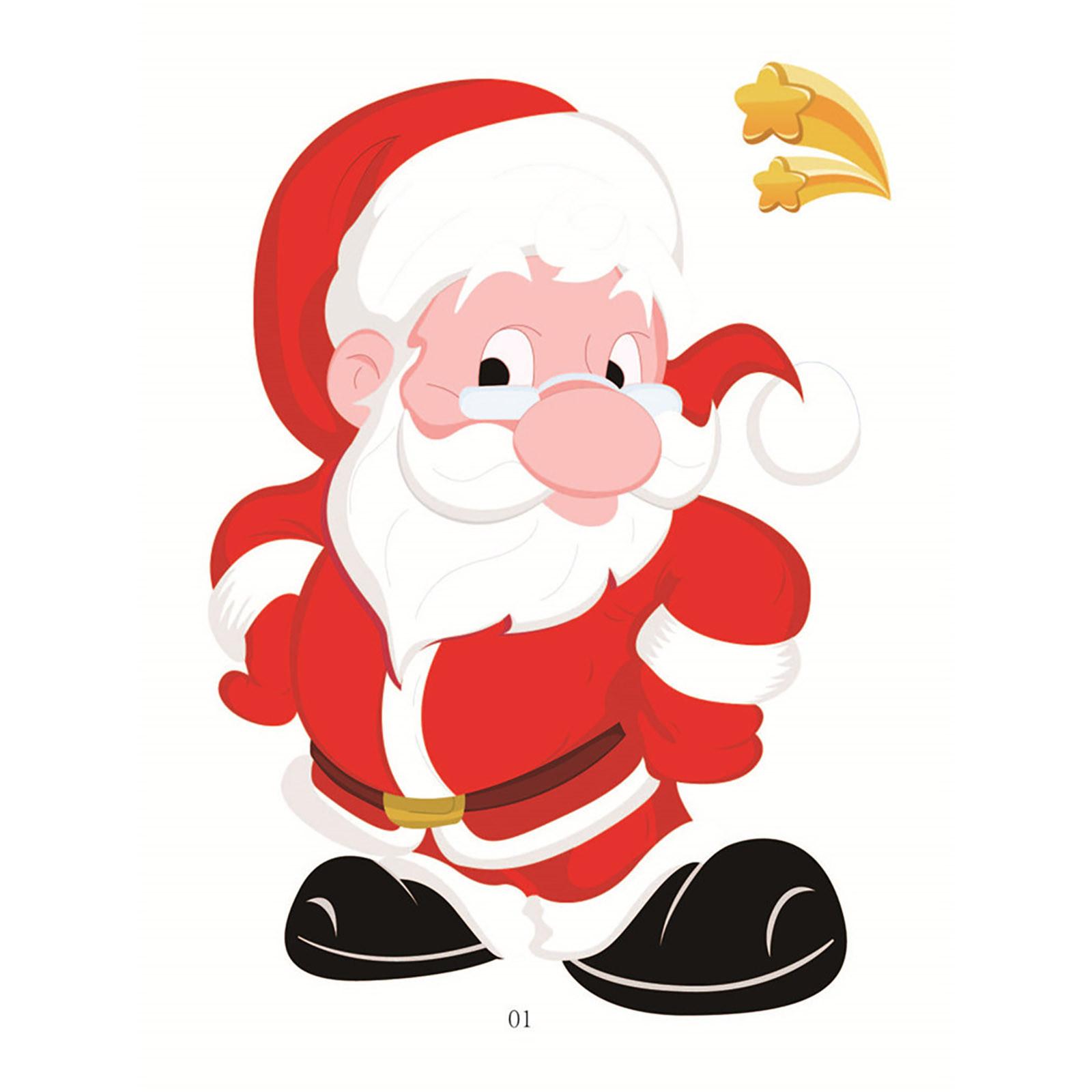 

(Никита) Текущий рождественский праздник оконное стекло электростатической пастой, наклейка, украшение One Size