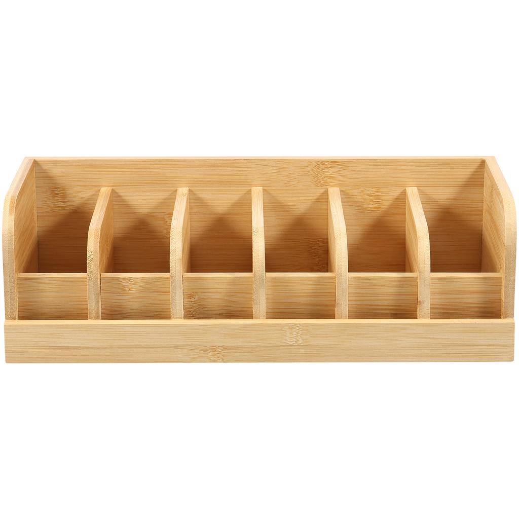 Caixa Organizadora de Cintos 6 Compartimentos Suporte de Armazenamento de Cintos para Guarda-Roupa e Gaveta Economiza Espaço Exibidor de Bambu para Gravatas e Cintos para Homens Mulheres
