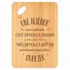 Cutting Board - PLANETEE - An Equally Great Aliénor - Natural Bamboo - 30x20x1 Cm - Hanging Hole 24 Mm