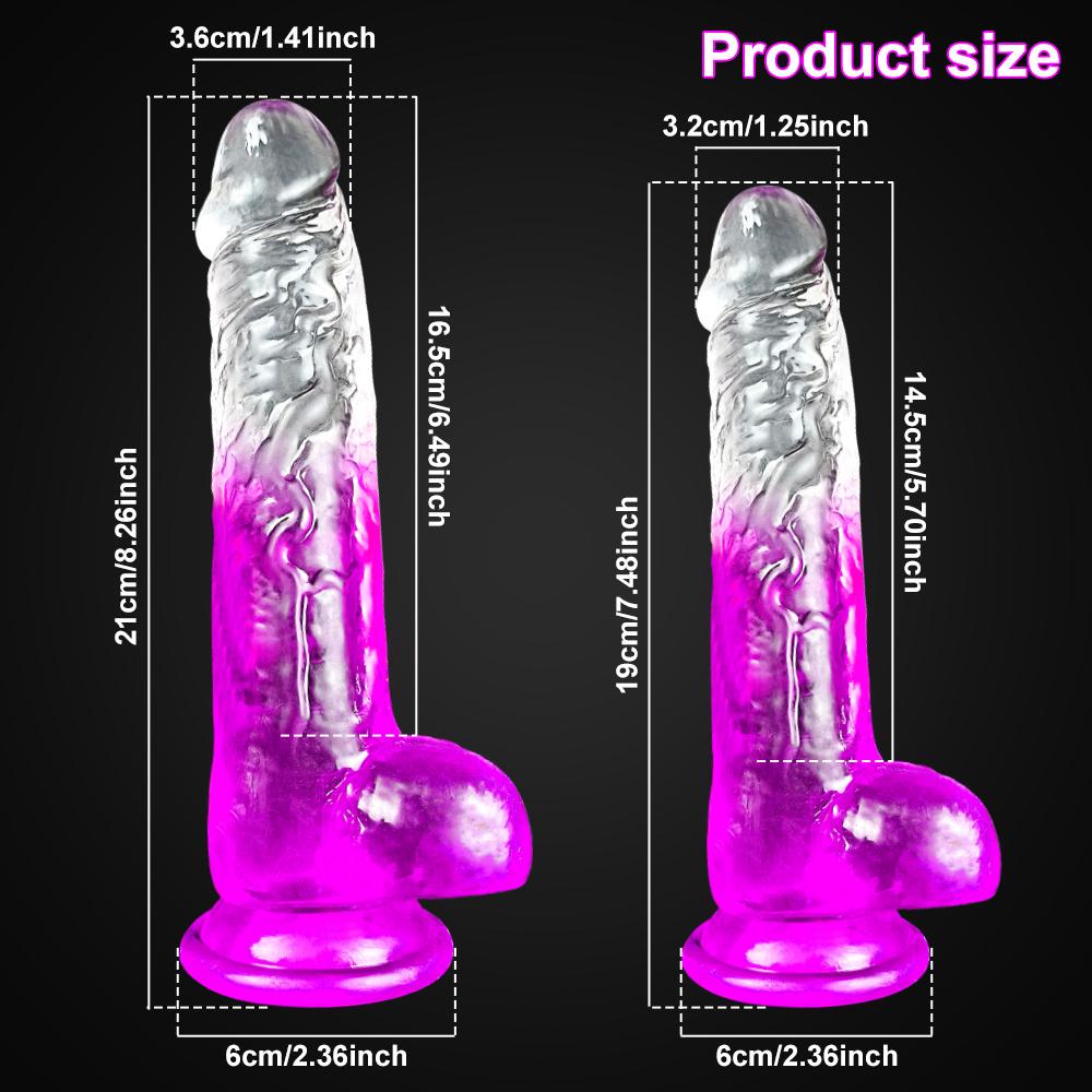 Realistic Dildo With Suction Cup Huge Jelly Big Penis Anal Butt Plug Erotic Soft Skin Friendly Silicone Sex Toys for Woman Men