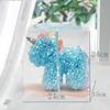Qixi Unicorn Rose Preserved Flower & Teddy Bear Gift Set for Girlfriend or Kids