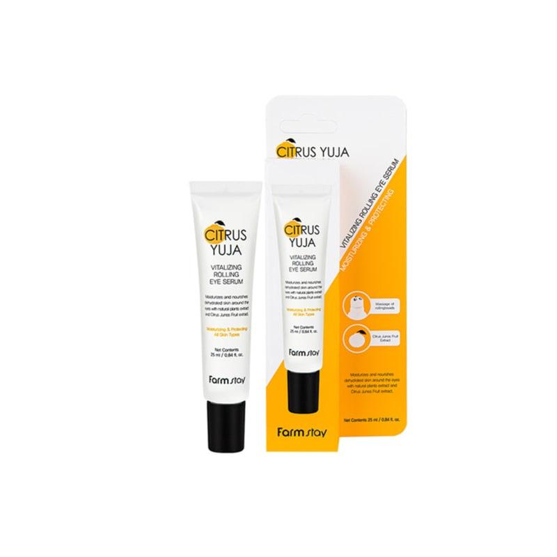 Farmstay Citrus Yuzu Vitalizing Rolling Eye Serum 25ml