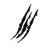 2 Pcs Claw Car Stickers Cool Unique 35cm Length Monster Claw Car Sticker for Headlights Hood Black