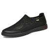 Men's round head mesh casual shoes sleeve sports style casual shoes breathable flat heel mesh shoes men's sports shoes