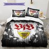 Set Copripiumino Trapuntato con Motivo VfB Stuttgart Decorazione per la Casa Regalo (1 * copripiumino + 2 * federe senza imbottitura)