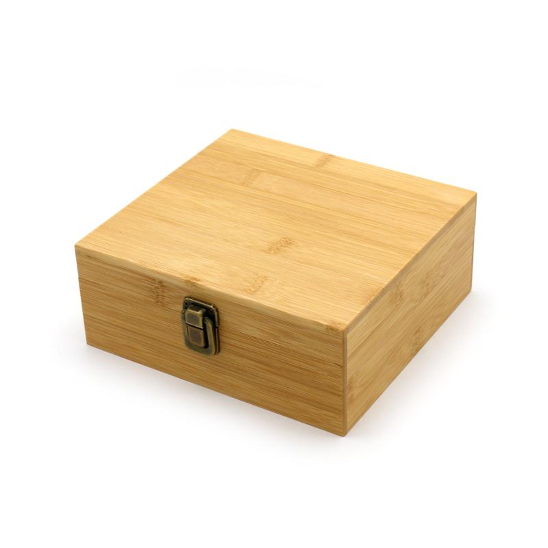 Bamboo Baby Keepsake Box Wooden Baby Memory Box for Storage 7*7.5*3.5