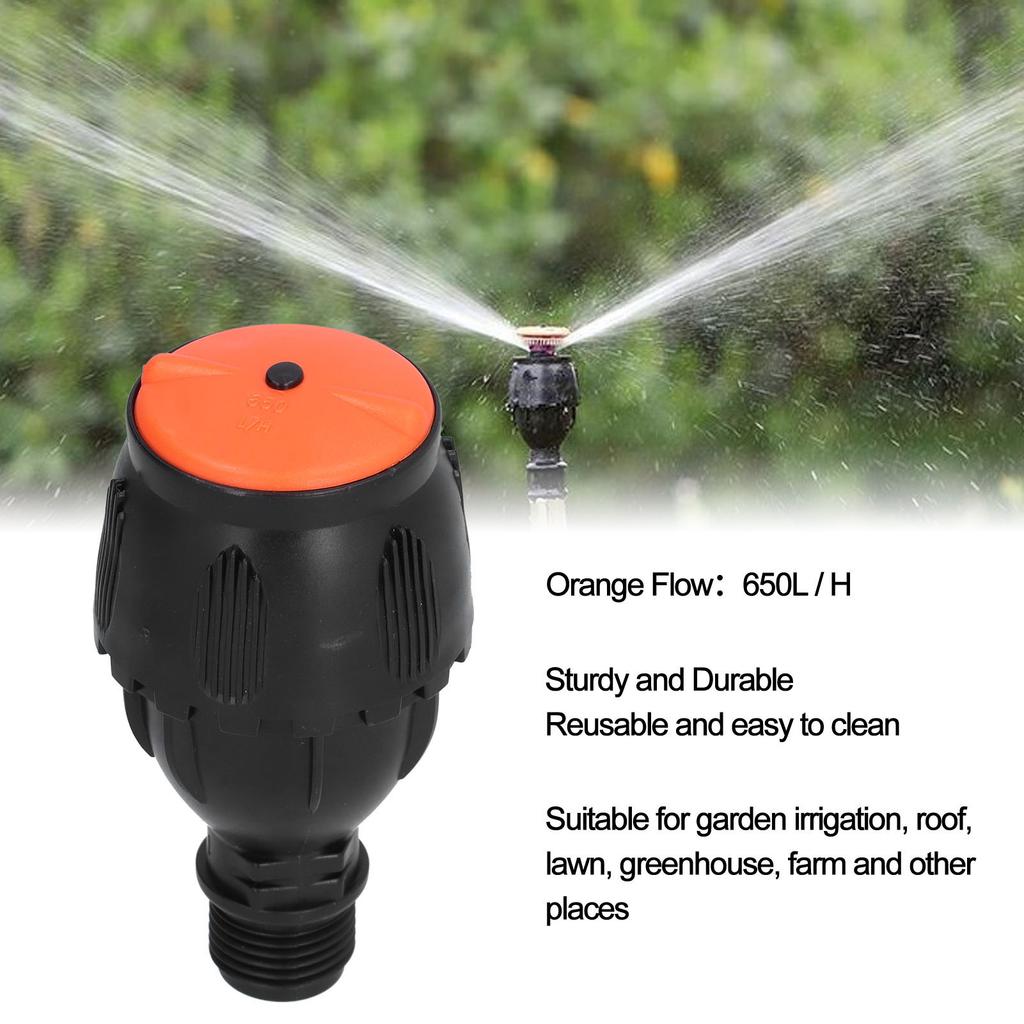 Water Sprinkler 1Celsius2in External Thread 360 Degree Rotating Nozzle Automatic Watering Sprayer Agricultural