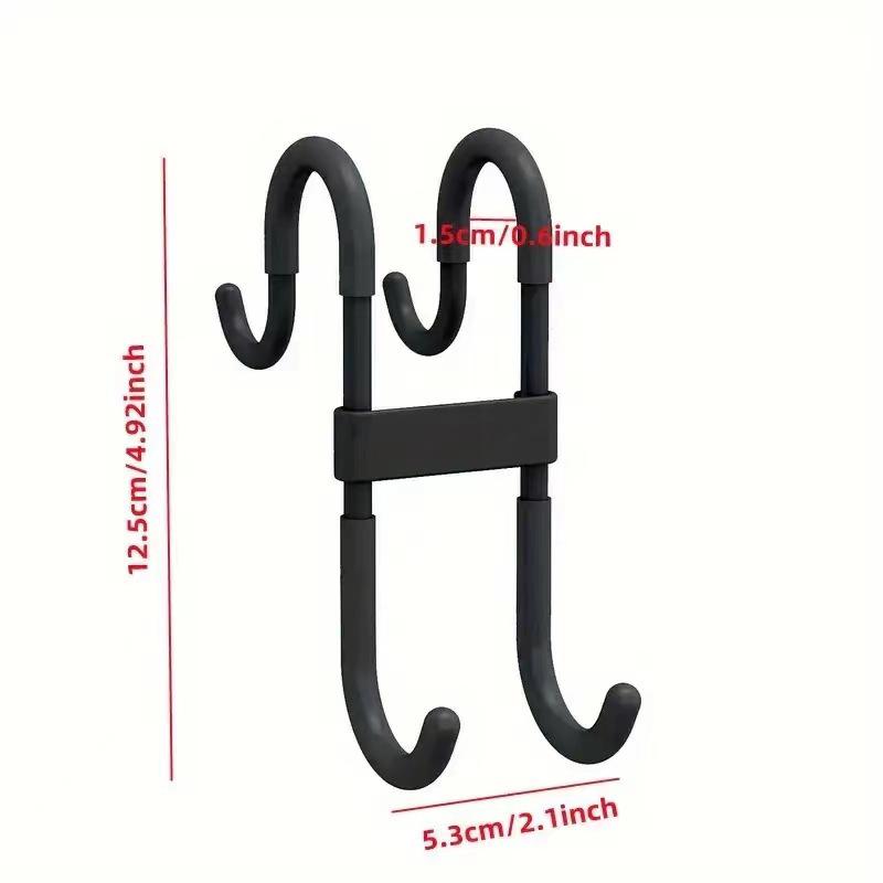 Dual S Hook: Adhesive-Free Door, Bathroom & Kitchen Multi-Functional Hanger