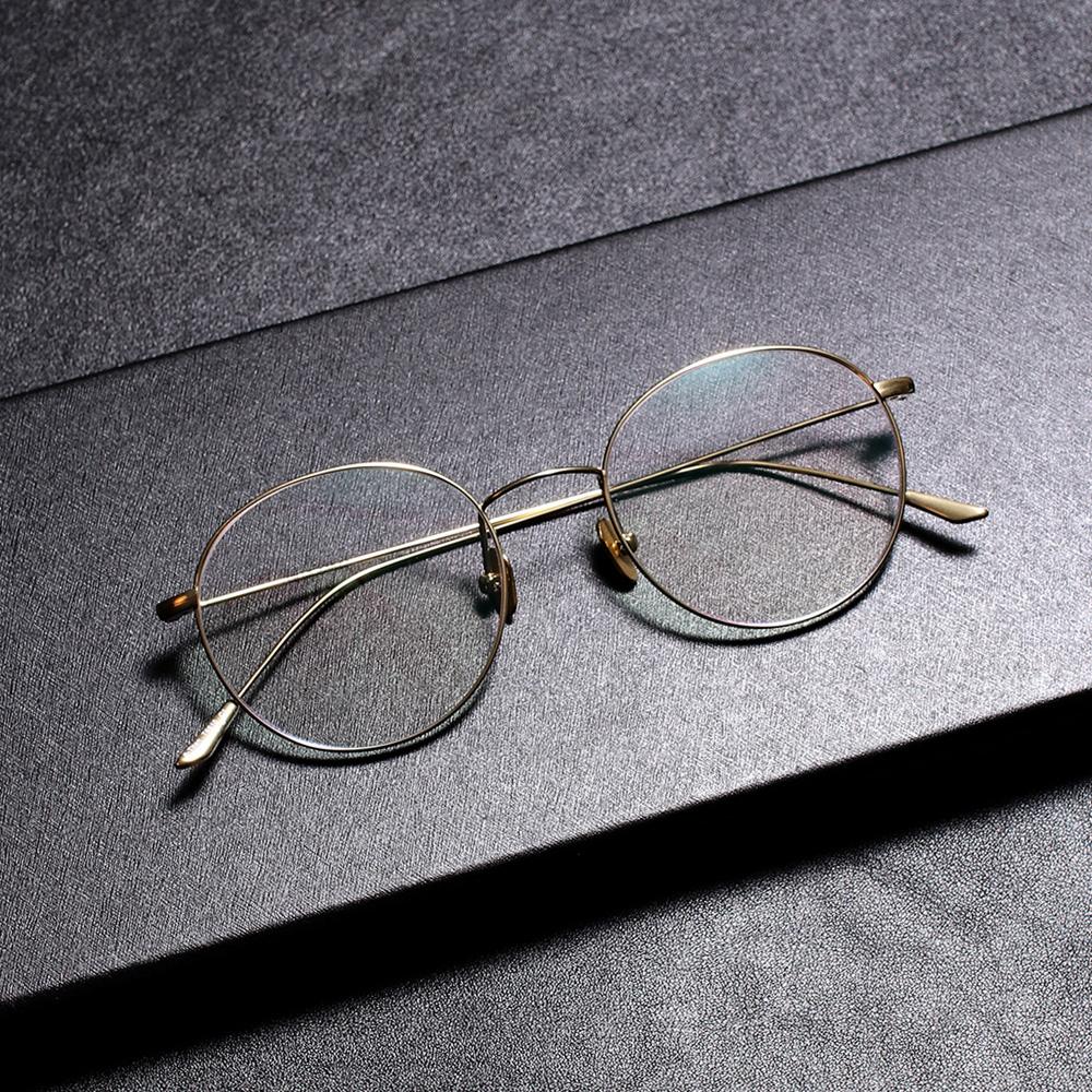 Lingkeonpeuleim Lf6610_Gold Pure Titanium Eyeglass Frame