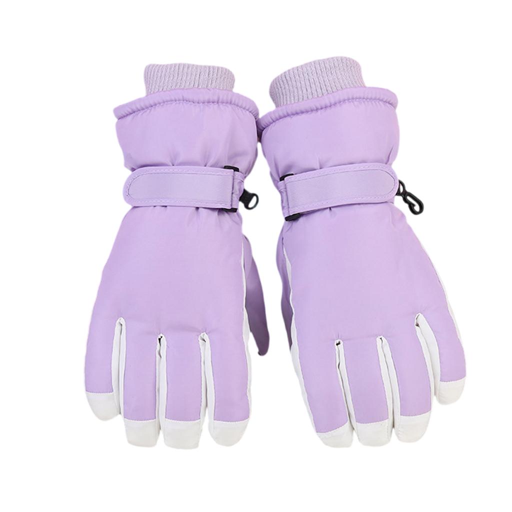 Kids Winter Mittens Soft & Breathable Fleece Lined Mitts Comfortable Warm Skiing Gloves for Children Snow Adventures