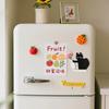 Acrylic Cat Whiskers Collection Ornaments Magnetic Cartoon Cat Hair Storage Memorial Box Black Cat Pushing Vase Decor