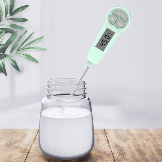 Food Thermometer, Instant Read Digital Cooking Thermometer, Accurate Temperature Measurement, for Grilling Baking Candy Frying