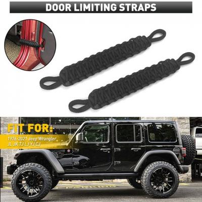 Nouvelle Porte Limitante 2x Sangles Porte pour Sangles Jeep Wrangler YJ TJ JK JKU JL Noir