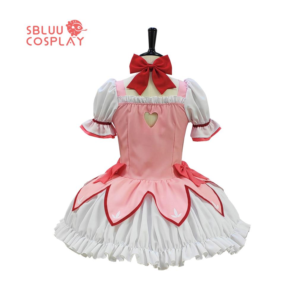 SBluuCosplay Kaname Madoka Cosplay Kostüm Magica Kaname Kleid Kaname Madoka Outfits Halloween Kostüm Outfit Verbesserter Stil