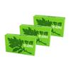 Ji No Shiosha Mugwort Soap, 4 Pieces, 3 Box Set, Solid Soap, Made In Japan, Unscented, Uncolored