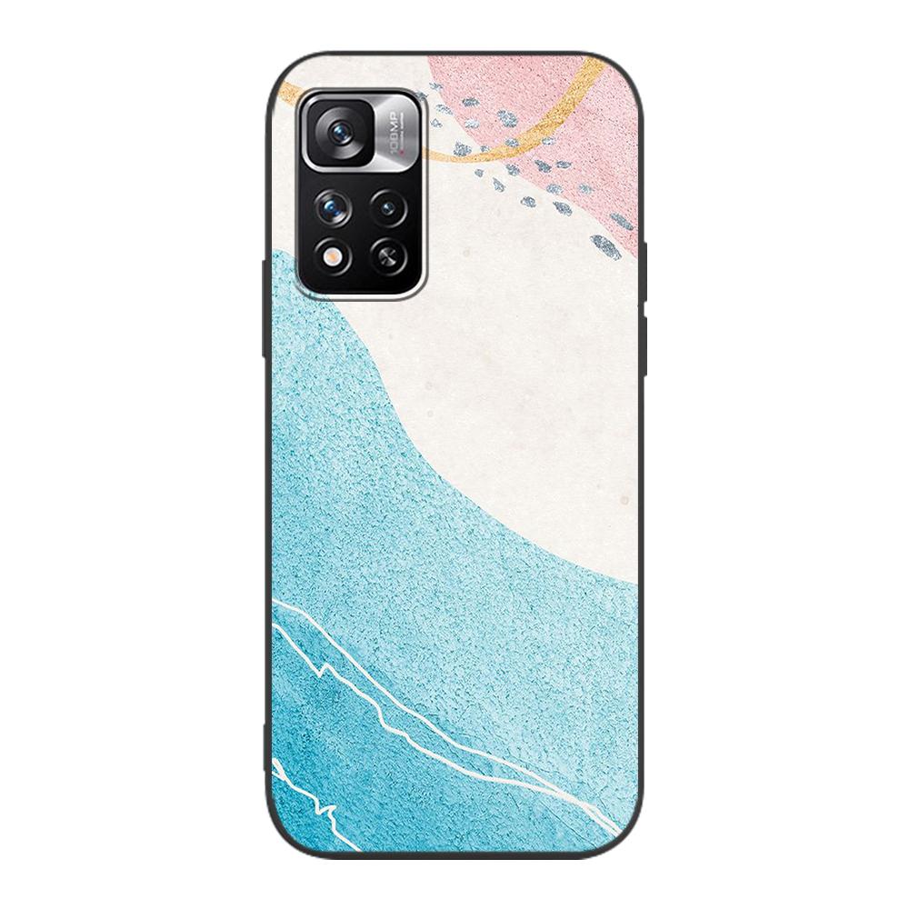 Trendy Abstrakte Hintergrund Fall für Xiaomi Redmi Hinweis 10 9S 11 9 8 11E Pro K40 Silikon Schwarz Telefon Abdeckung 9C 9A 8T 7 7A 10C 9i