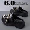 Summer Couple 3D Thick Soled Cave Shoes Outdoor Beach Slippers Wearing Earphones Dog Pattern Sandals