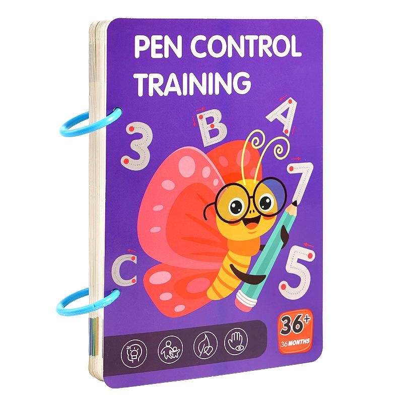 Quaderno Magico di Tracciamento Libro di Allenamento al Controllo Riutilizzabile Quaderno Magico per la Pratica Bambini Montessori Educazione al Disegno Cancelleria