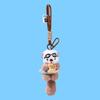 Animals Doll Cartoon Pilot Otter Keychain Decorations Panda Puppy Plush Doll Otter Keyring  Unisex